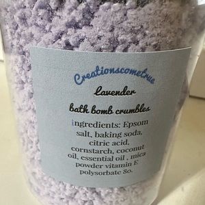 Lavender bath bomb crumble